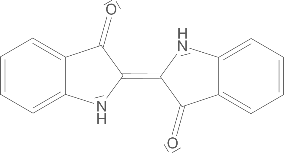 Chemische Struktur eines Moleküls mit mehreren Ringen und funktionellen Gruppen.