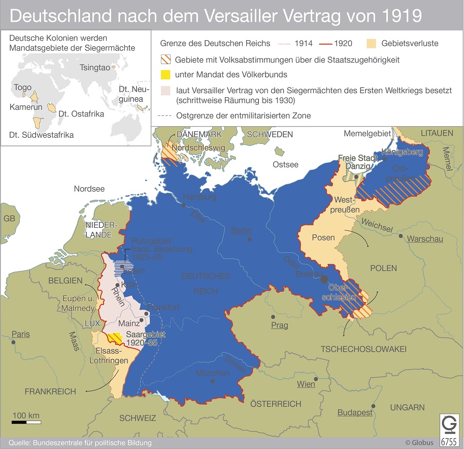 Vertrag Von Versailles Karte