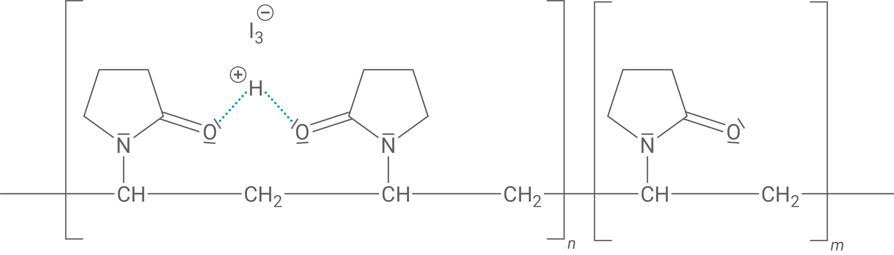 Strukturformelausschnitt Povidon-Iod