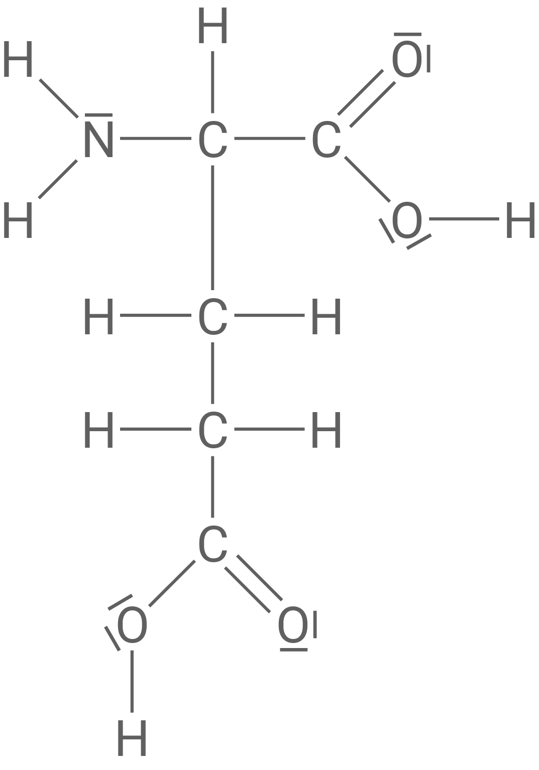 Strukturformel Glutaminsäure