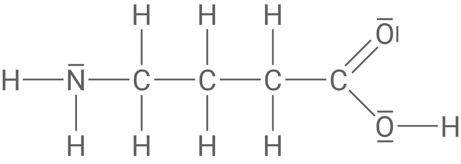 Strukturformel 4-Aminobutansäure
