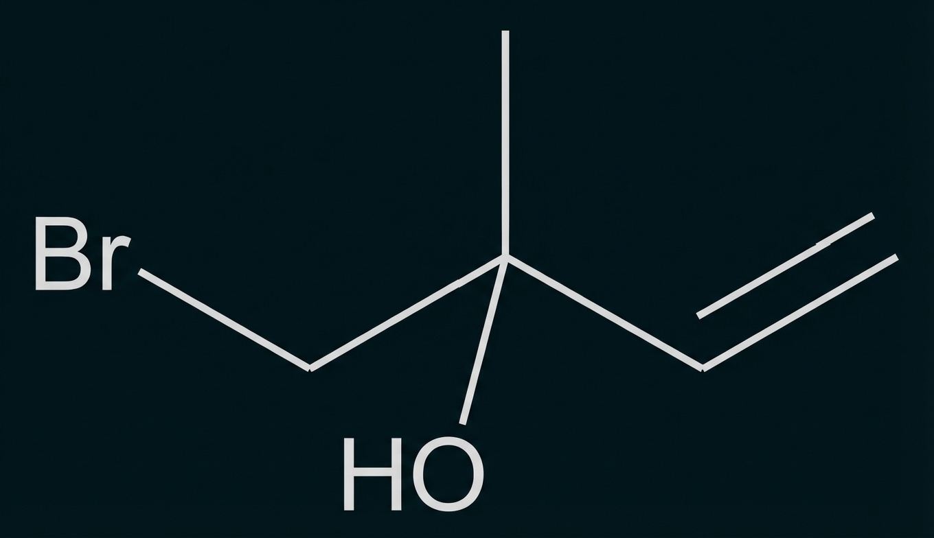Strukturformel Nebenprodukt von Isopren in der Bromwasserprobe