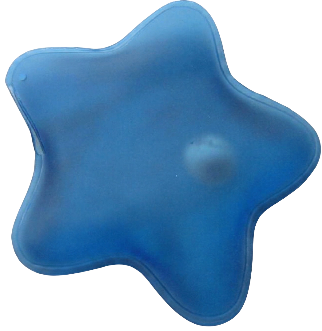 Latent-Wärmespeicher Wärmekissen sternförmig mit Metallplättchen zum Auslösen