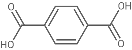 Chemische Struktur eines Moleküls mit Hydroxyl- und Carbonylgruppen.