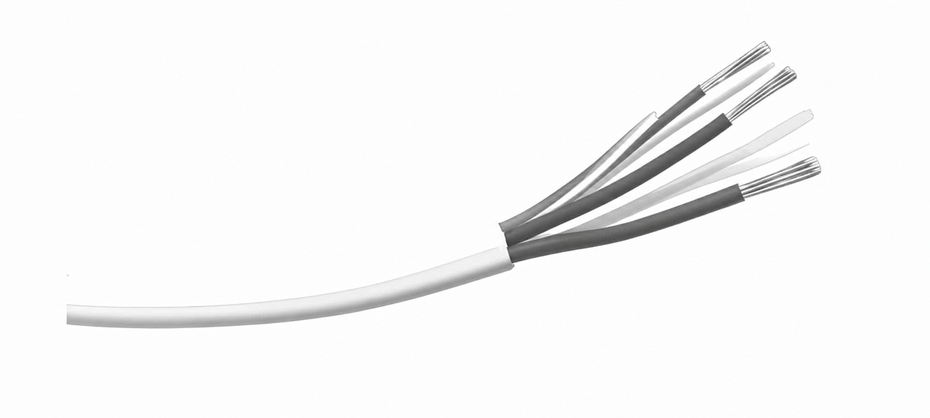 Mehradriges Kabel mit freigelegten Adern