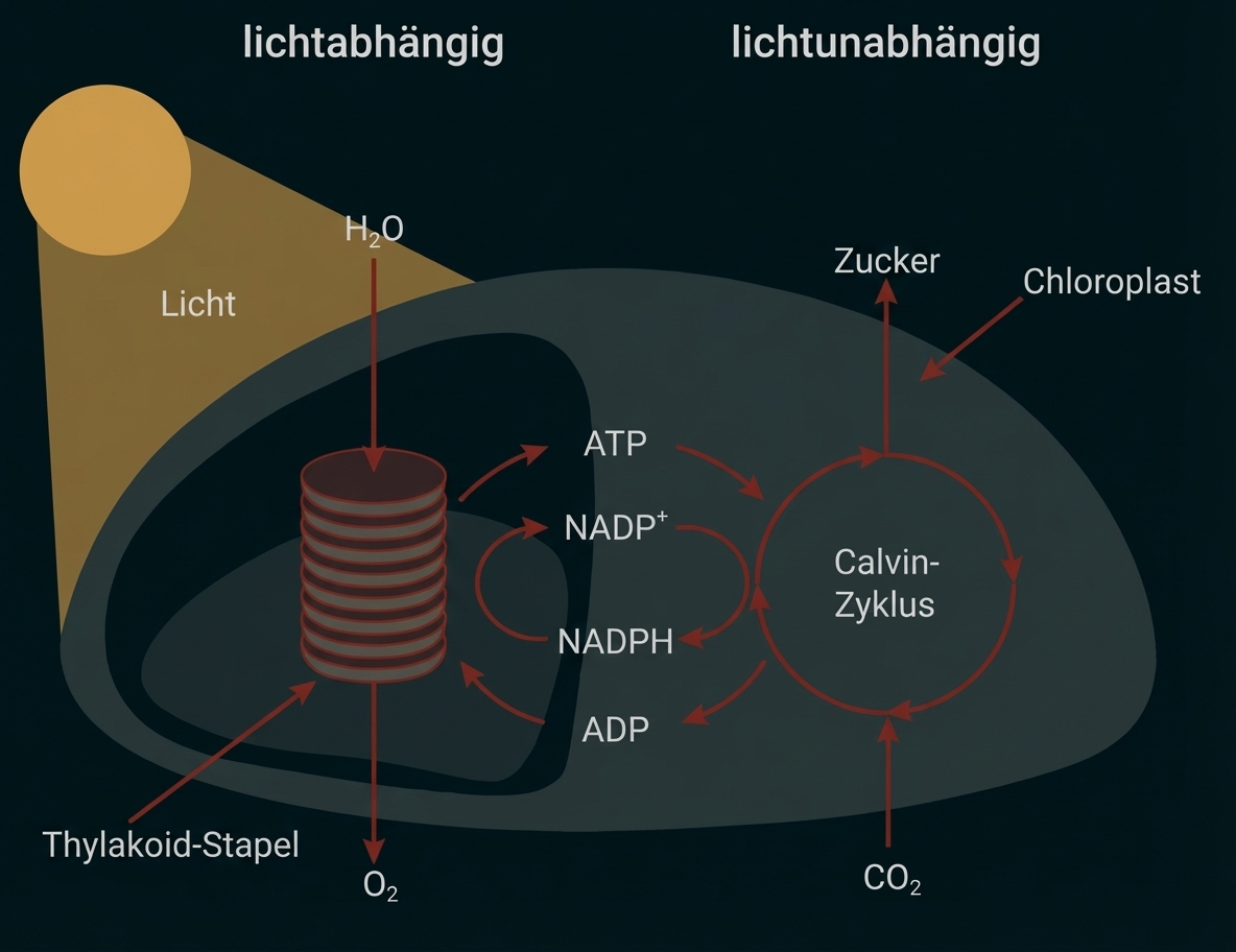 Photosynthese Schema