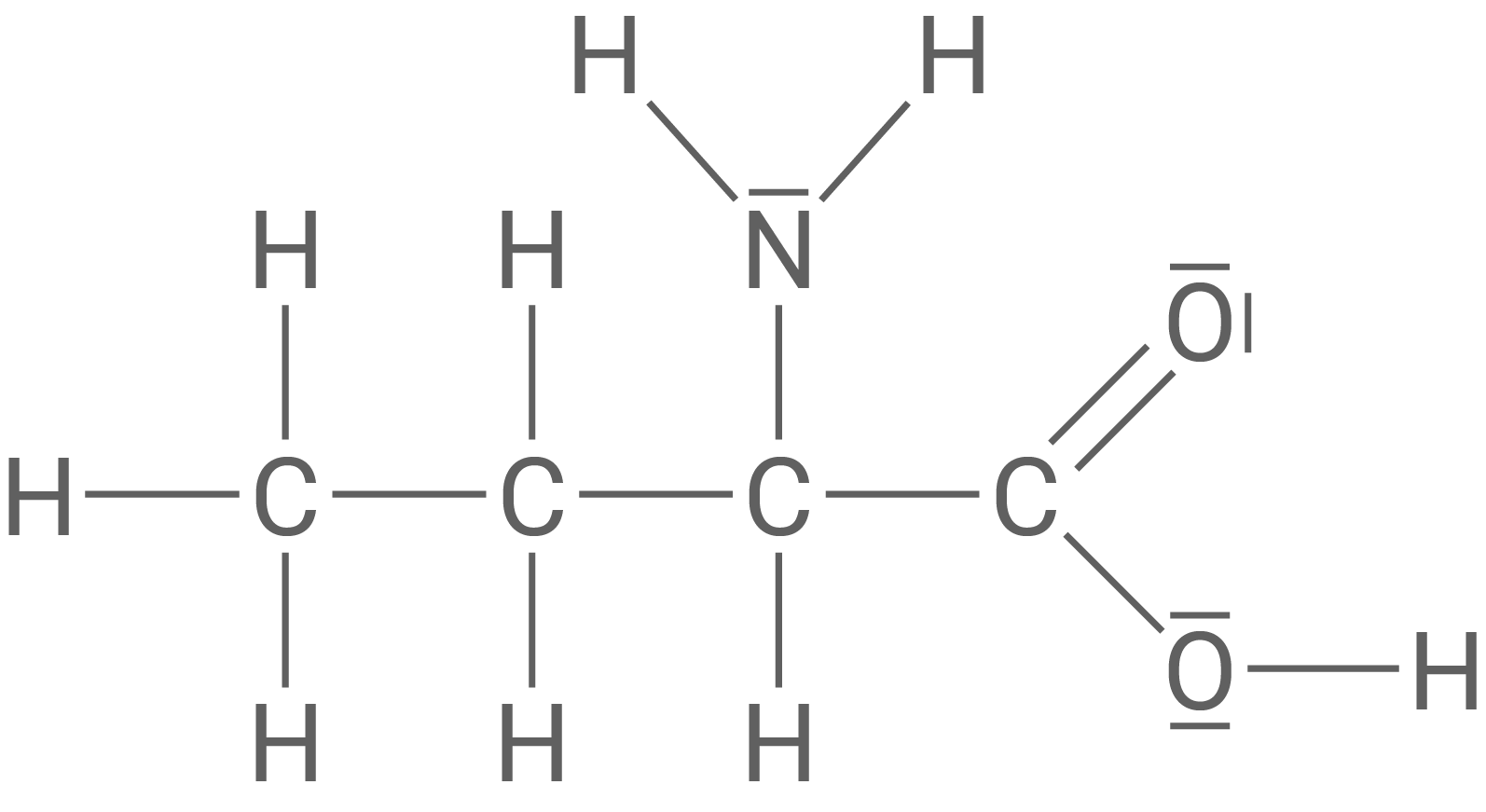 Strukturformel 2-Aminobutansäure