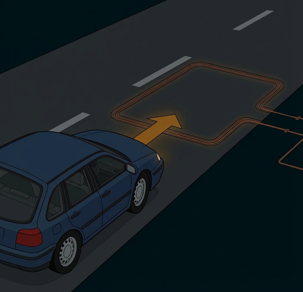 Ampelsteuerung durch Induktion