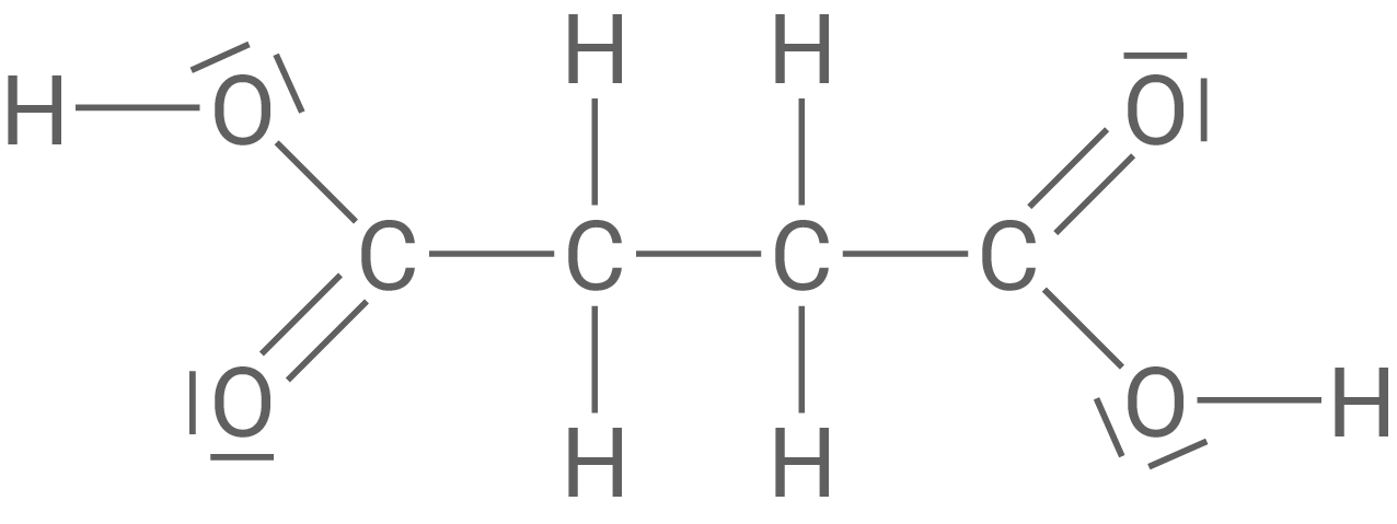 Strukturformel Butan-1,4-disäure