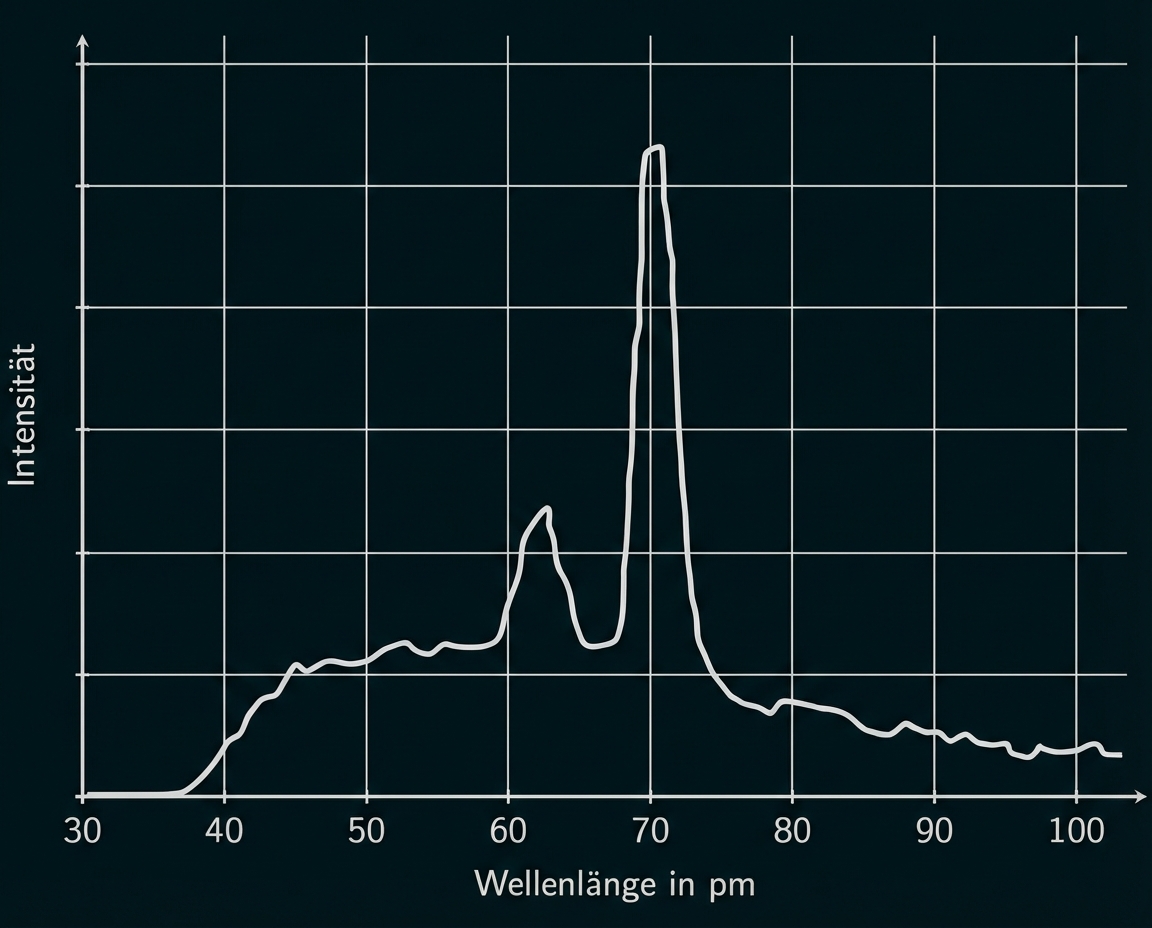 Röntgenspektrum einer Molybdän-Anode