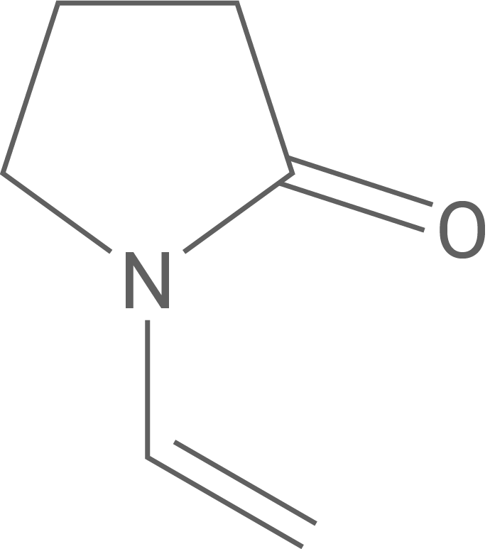 Strukturformel Vinylpyrrolidon