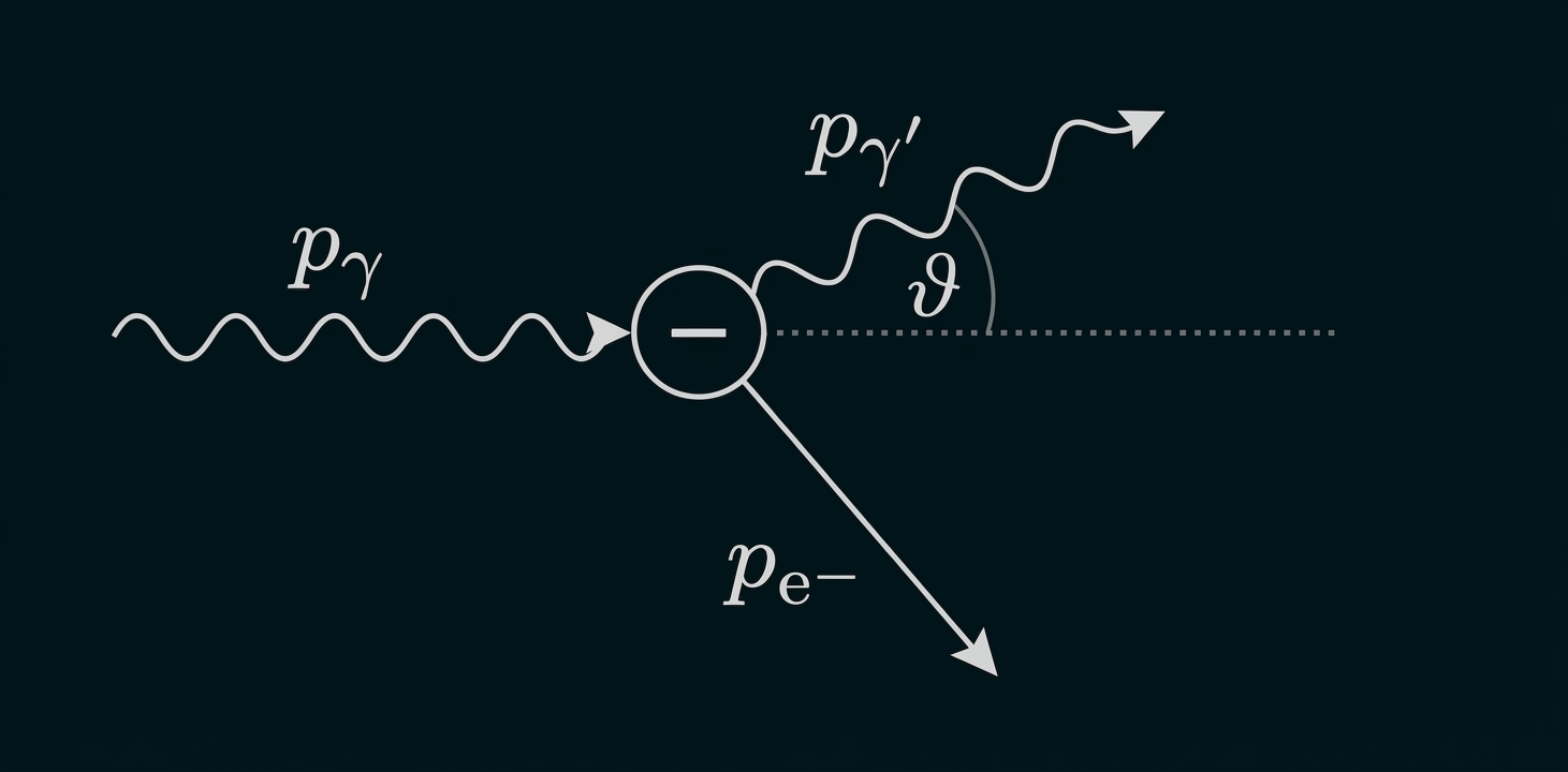 Streustahlung durch unelastischen Stoß eines Röntgenphotons mit einem freien Elektron des Graphit Kristalls