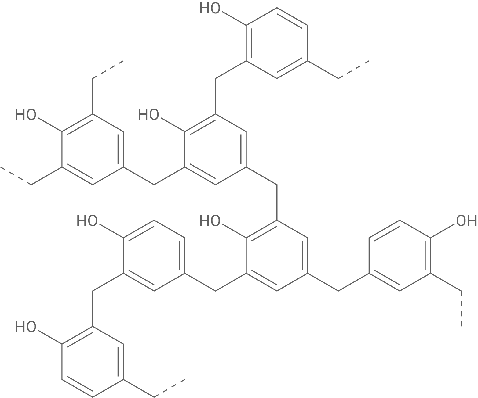 Strukturformelausschnitt Bakelit