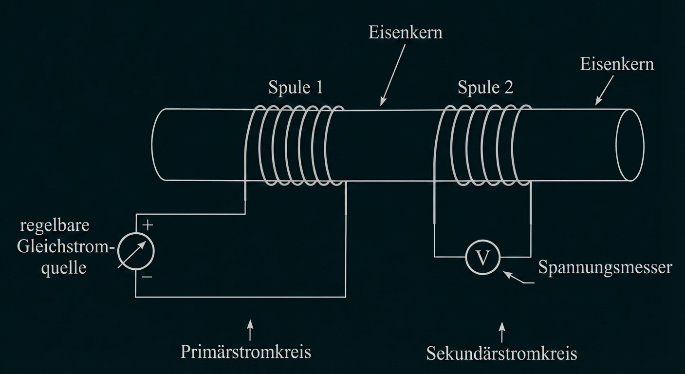 Versuchsanordnung Induktion