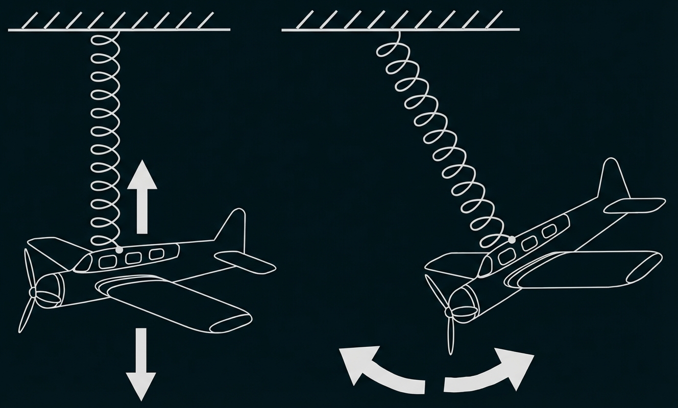Vertikale Schwingung mit seitlicher Pendelbewegung