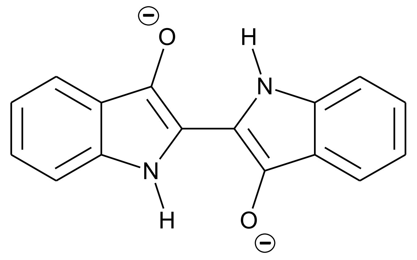 Strukturformel Leukoindigo