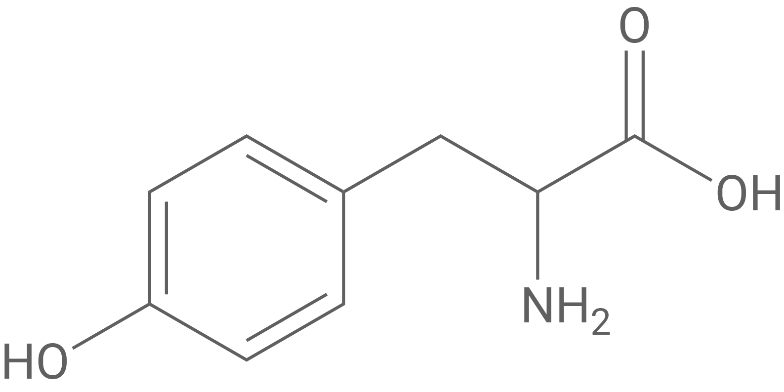 Strukturformel Tyrosin
