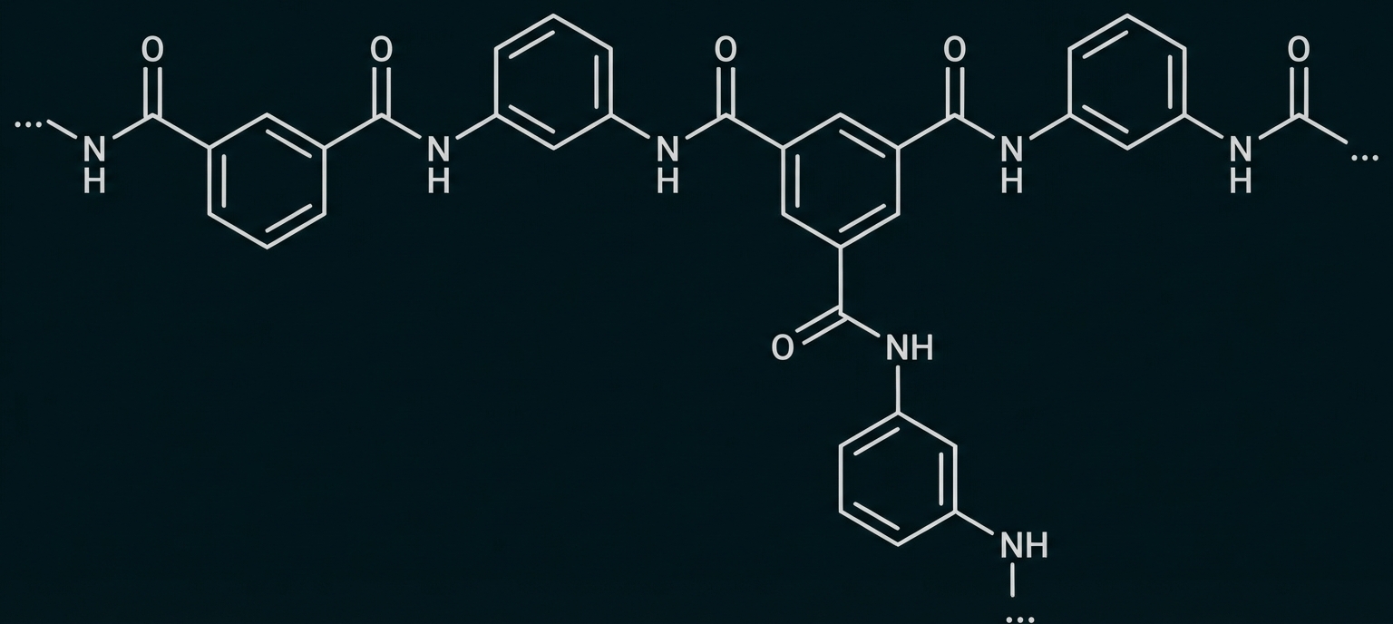 Strukturformelausschnitt Aramid-Molekül