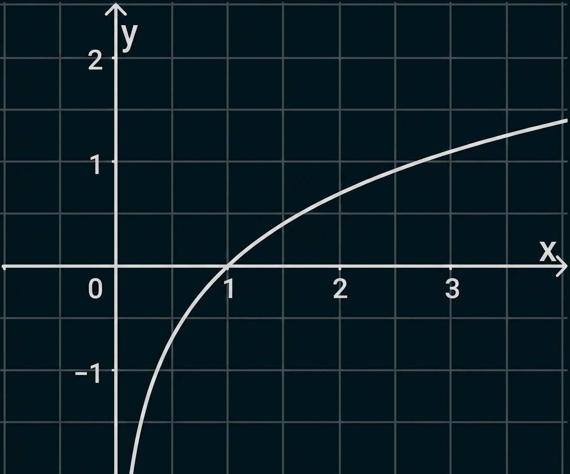 Graph einer steigenden Kurve in einem Koordinatensystem.