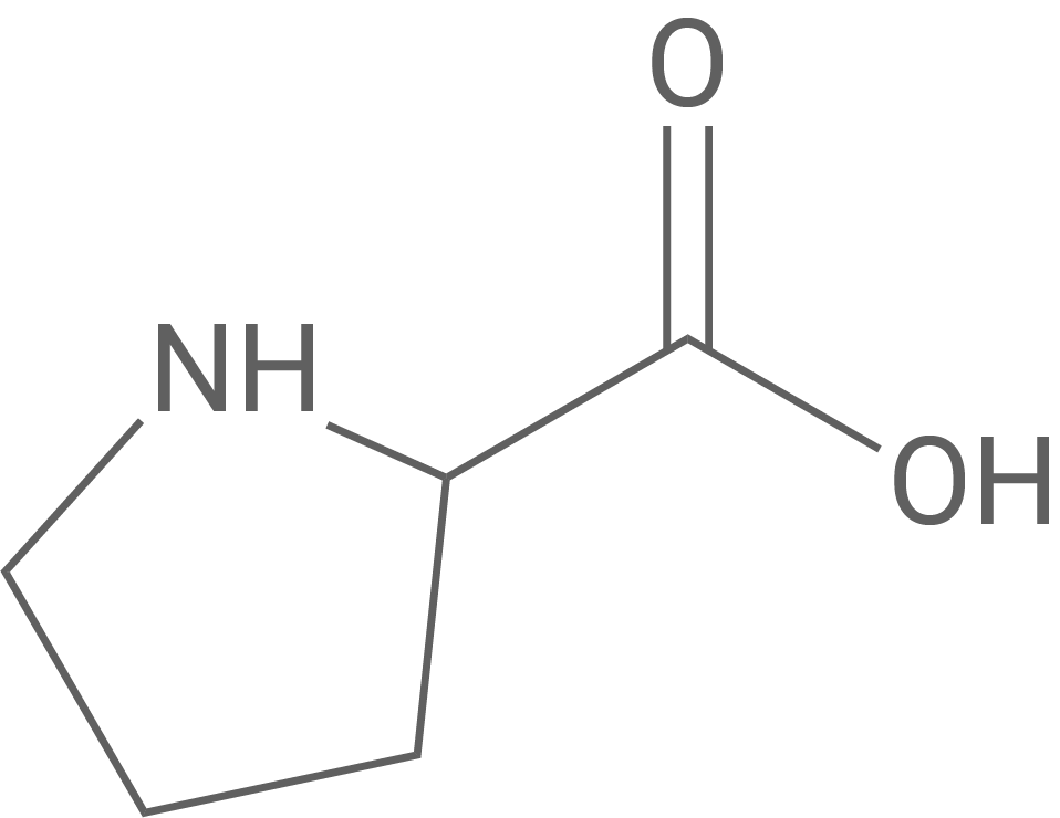Strukturformel Prolin