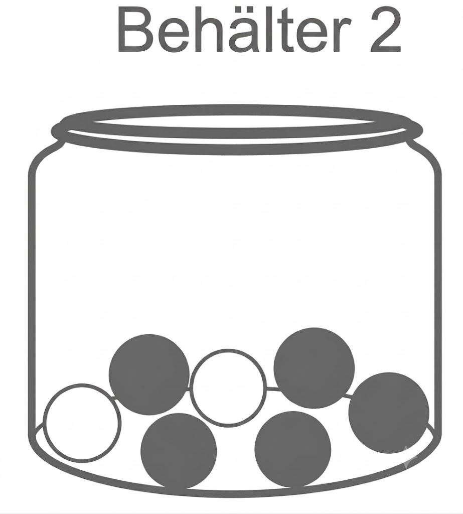 Behälter mit mehreren Kugeln