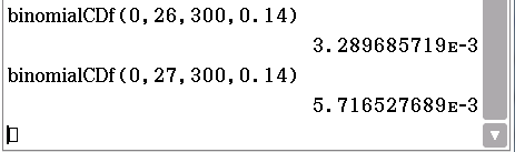 Mathematische Berechnungen einer binomialen kumulativen Verteilungsfunktion.