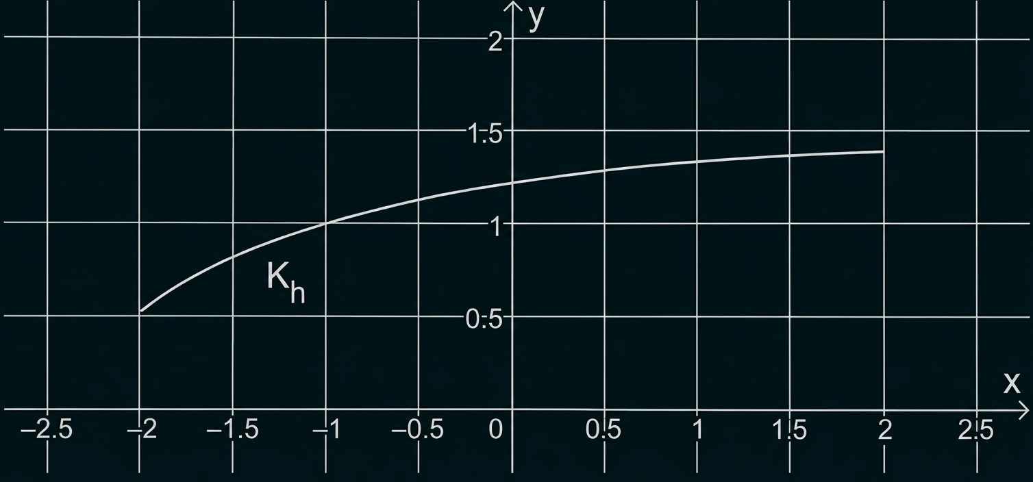 Graph mit ansteigender Kurve im Koordinatensystem