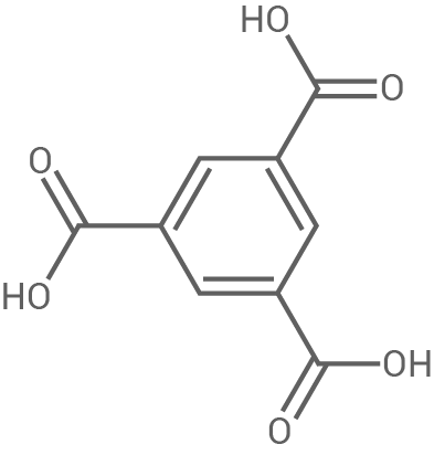 Chemische Struktur eines Moleküls mit Hydroxylgruppen.