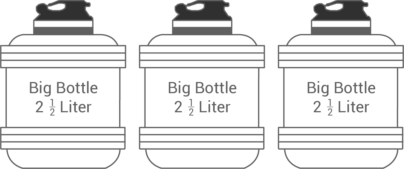 BaWü HSA 2021 Flasche Liter Menge