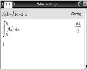 Mathematische Gleichung und Integralberechnung auf einem Bildschirm.