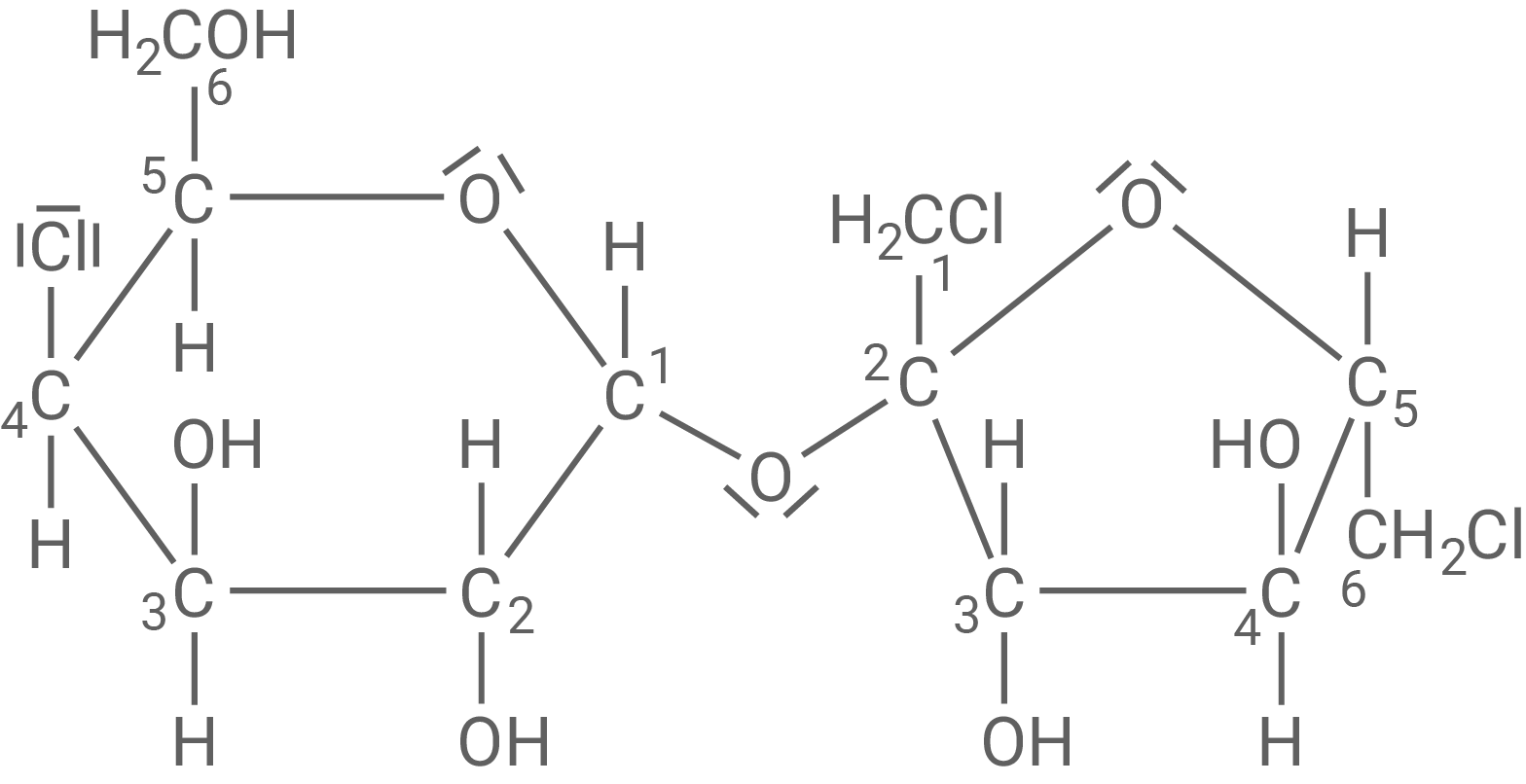 Strukturformel Sucralose