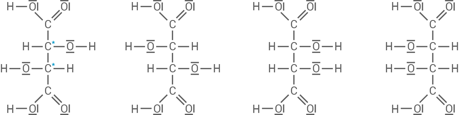 Chemische Strukturformel mit Kohlenstoff- und Sauerstoffatomen, zeigt verschiedene Bindungen und Anordnungen.