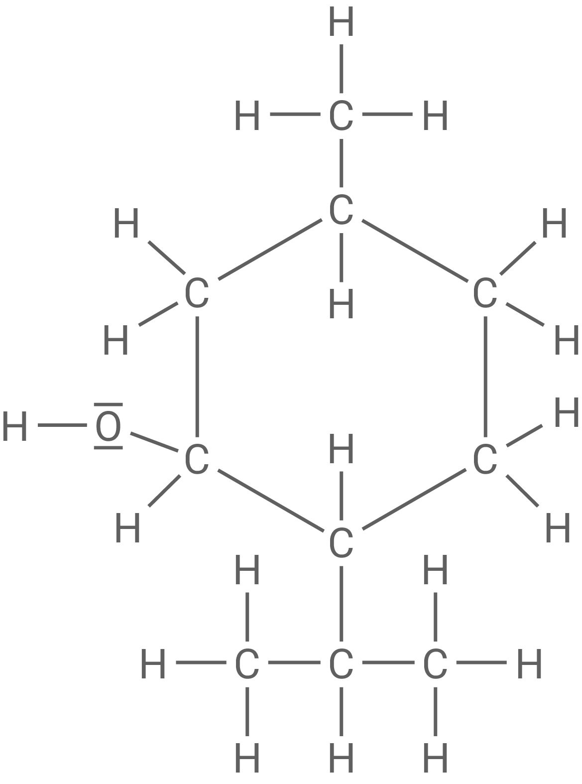 Strukturformel Menthol