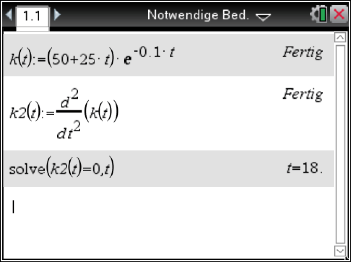 Mathematische Gleichungen und Funktionen in einem digitalen Lernprogramm.