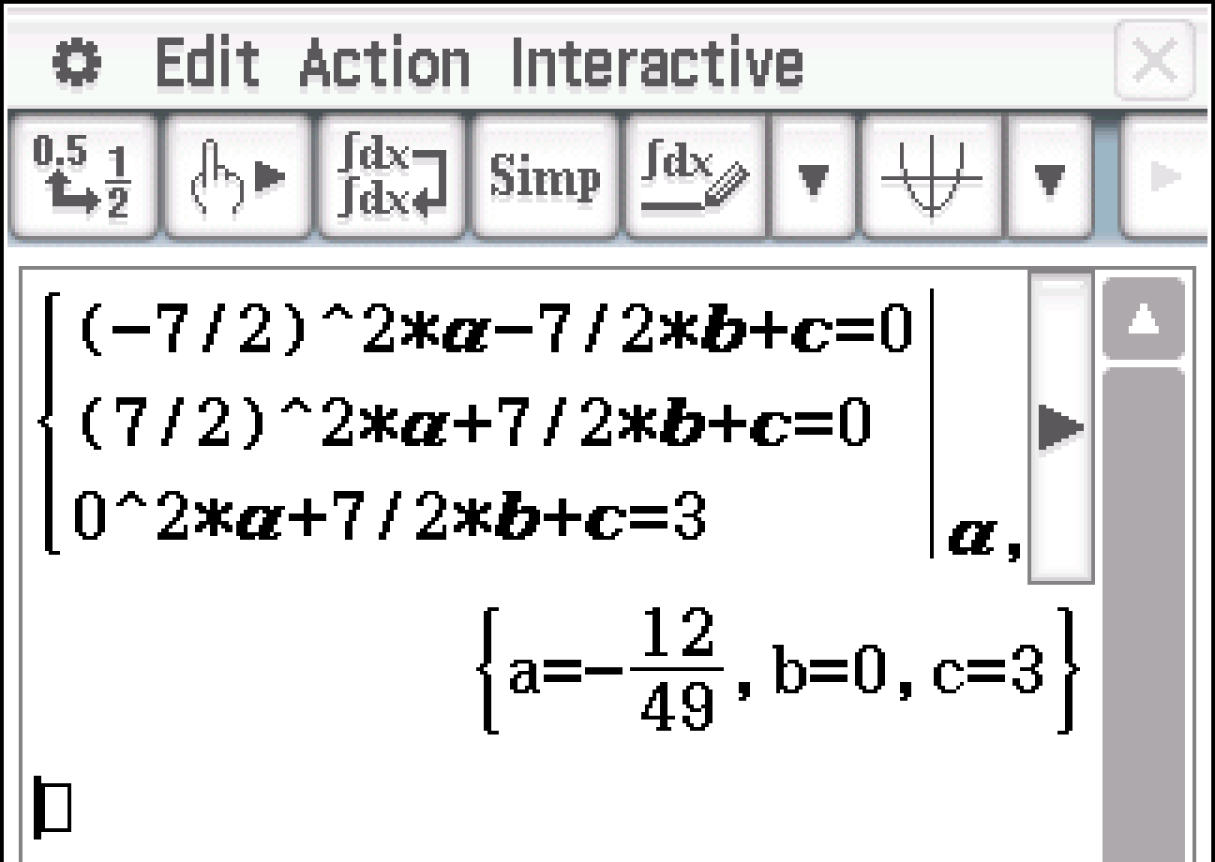 Mathematische Gleichungen und Berechnungen in einem interaktiven Format.
