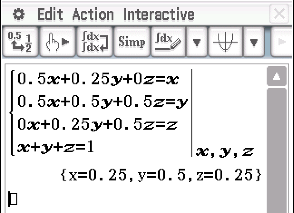 Mathematische Gleichungen und Variablen in einem interaktiven Format abgebildet.