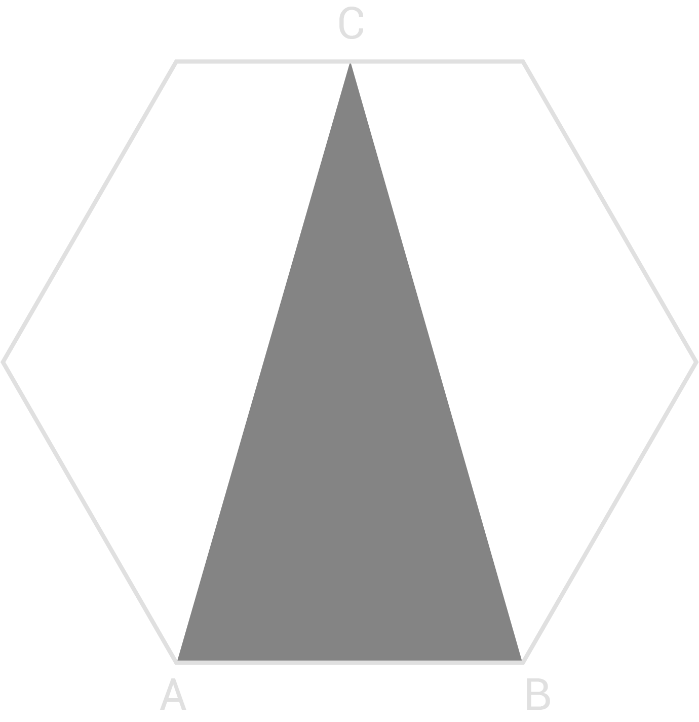 Sechseck und Dreieck