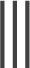 Drei vertikale schwarze Linien auf hellem Hintergrund.