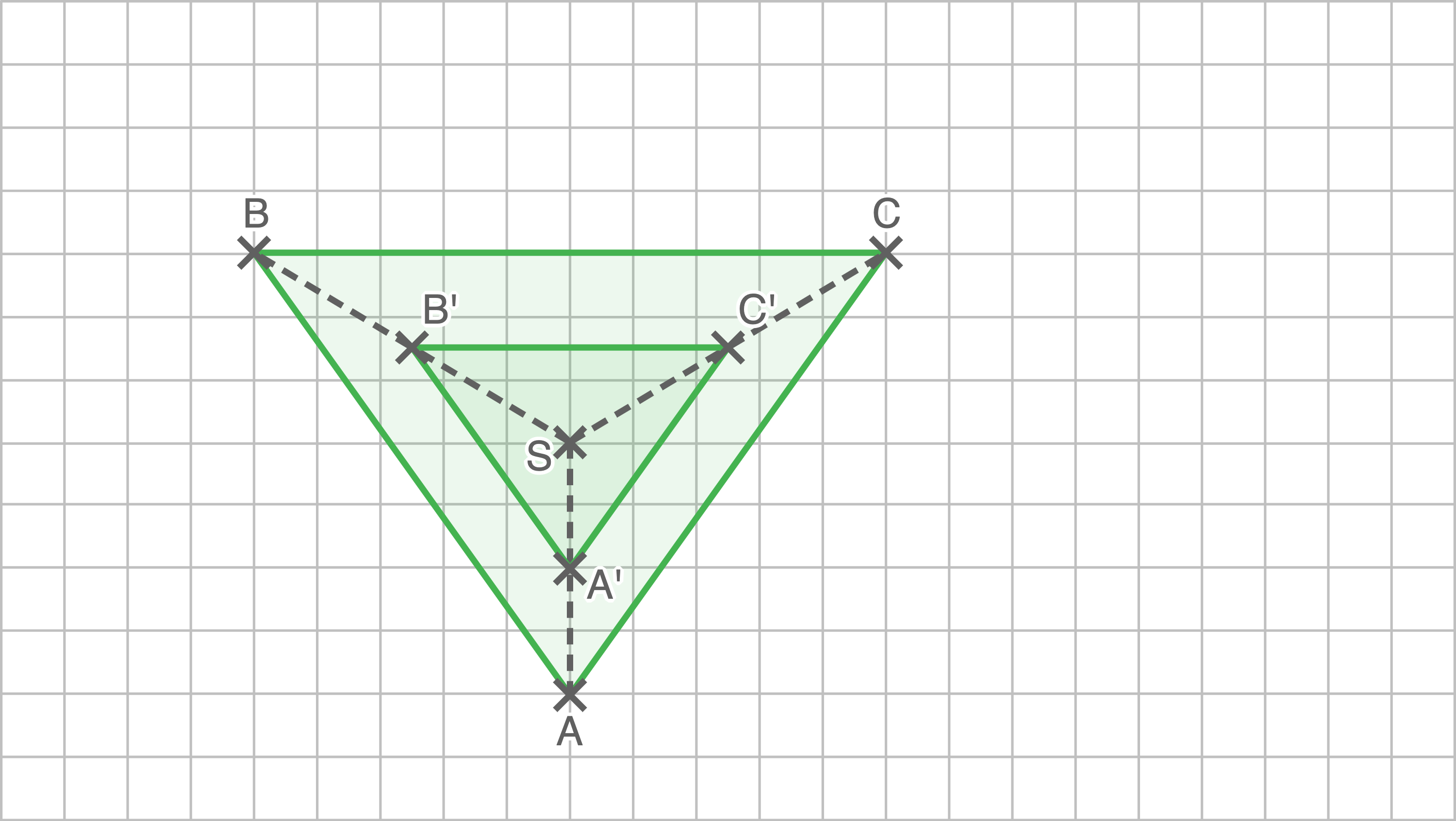 Zentrische Streckung k=0,5