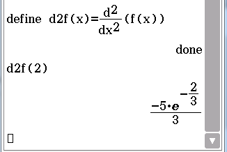 Mathematische Gleichung zur Definition einer zweiten Ableitung.