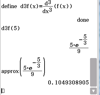 Mathematische Darstellung einer Ableitung und deren Approximierung.
