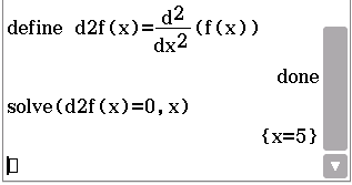 Mathematische Gleichungen zur Definition und Lösung einer zweiten Ableitung.