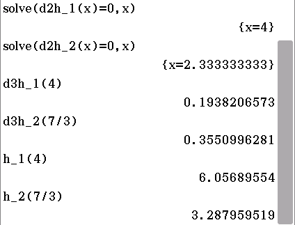 Mathematische Berechnungen und Lösungen, dargestellt in einem Programmier- oder Software-Interface.