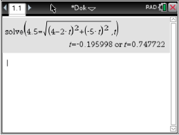 Mathematische Gleichung zur Lösung einer Funktion in einem graphischen Fenster.