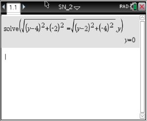 Mathematiksoftware zeigt eine Gleichung zur Lösung eines Problems in der Algebra.