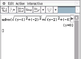 Mathematische Gleichung zur Lösung einer Funktion in einem interaktiven Fenster.