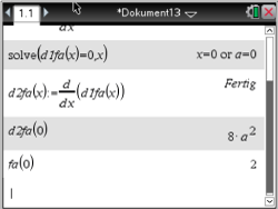 Screenshot eines mathematischen Dokuments mit Gleichungen und Berechnungen.