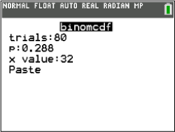 Screenshot eines Taschenrechner-Bildschirms mit statistischen Berechnungen.