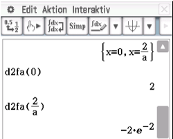 Mathematische Berechnungen und Funktionen in einer Softwareoberfläche.