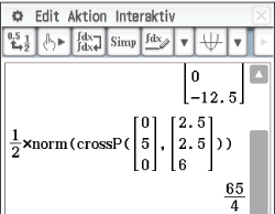 Mathematische Berechnungen und Formeln auf einem Bildschirm dargestellt.